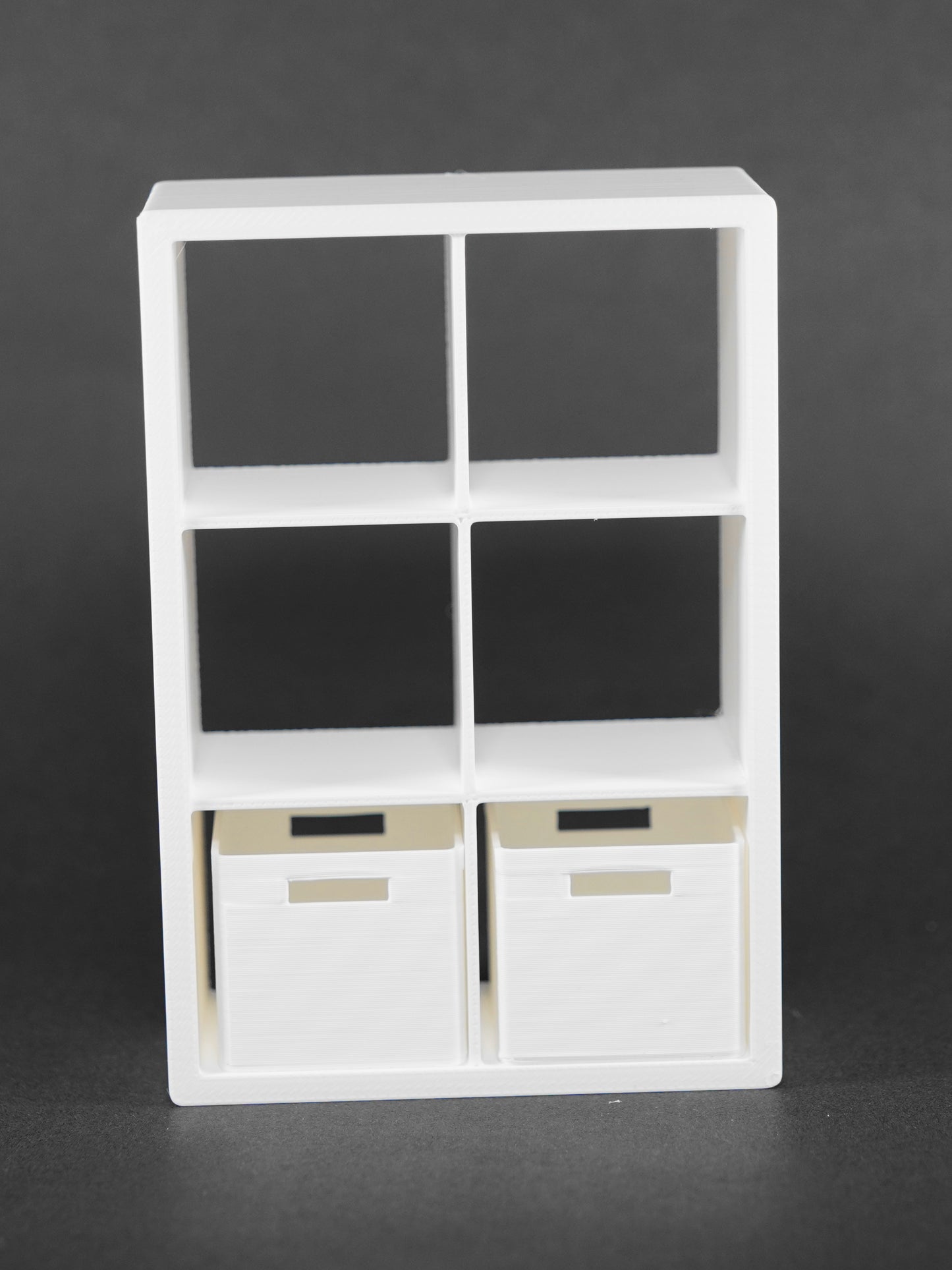 1:12 Scale Dolls House Miniature - IKEA-Inspired KALLAX 2x3 Shelving Unit