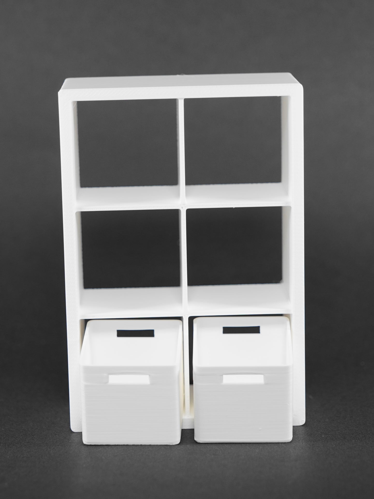1:12 Scale Dolls House Miniature - IKEA-Inspired KALLAX 2x3 Shelving Unit