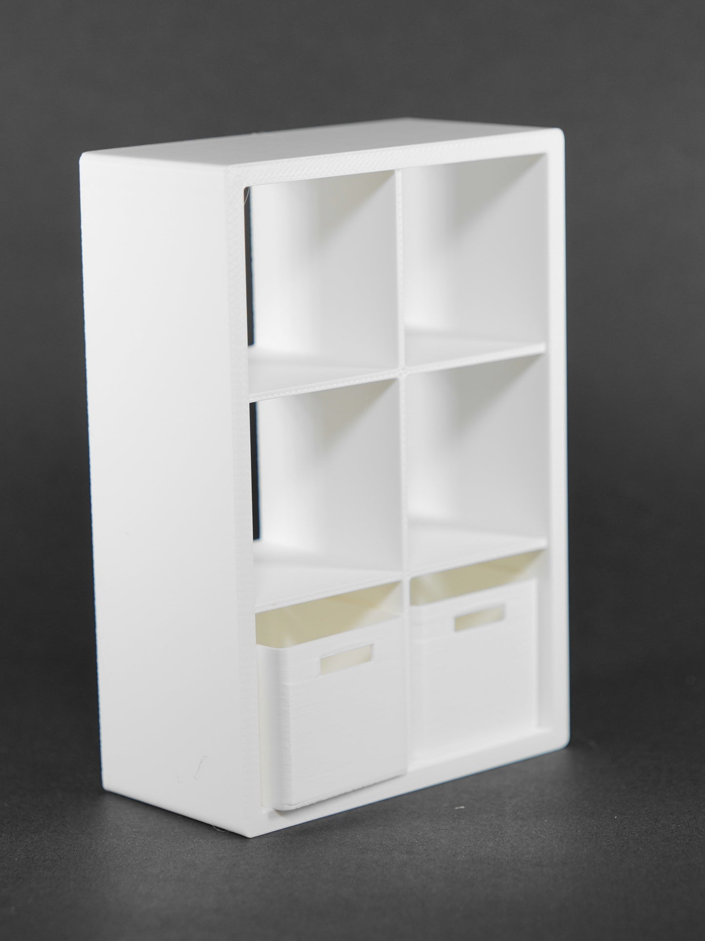 1:12 Scale Dolls House Miniature - IKEA-Inspired KALLAX 2x3 Shelving Unit
