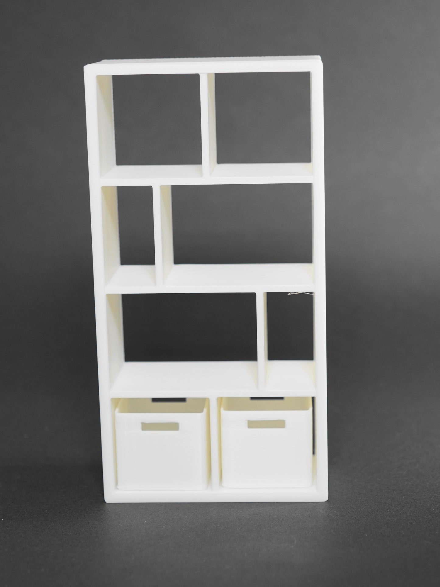 1:12 Scale Dolls House Miniature – IKEA-Inspired Shelving Unit with Storage
