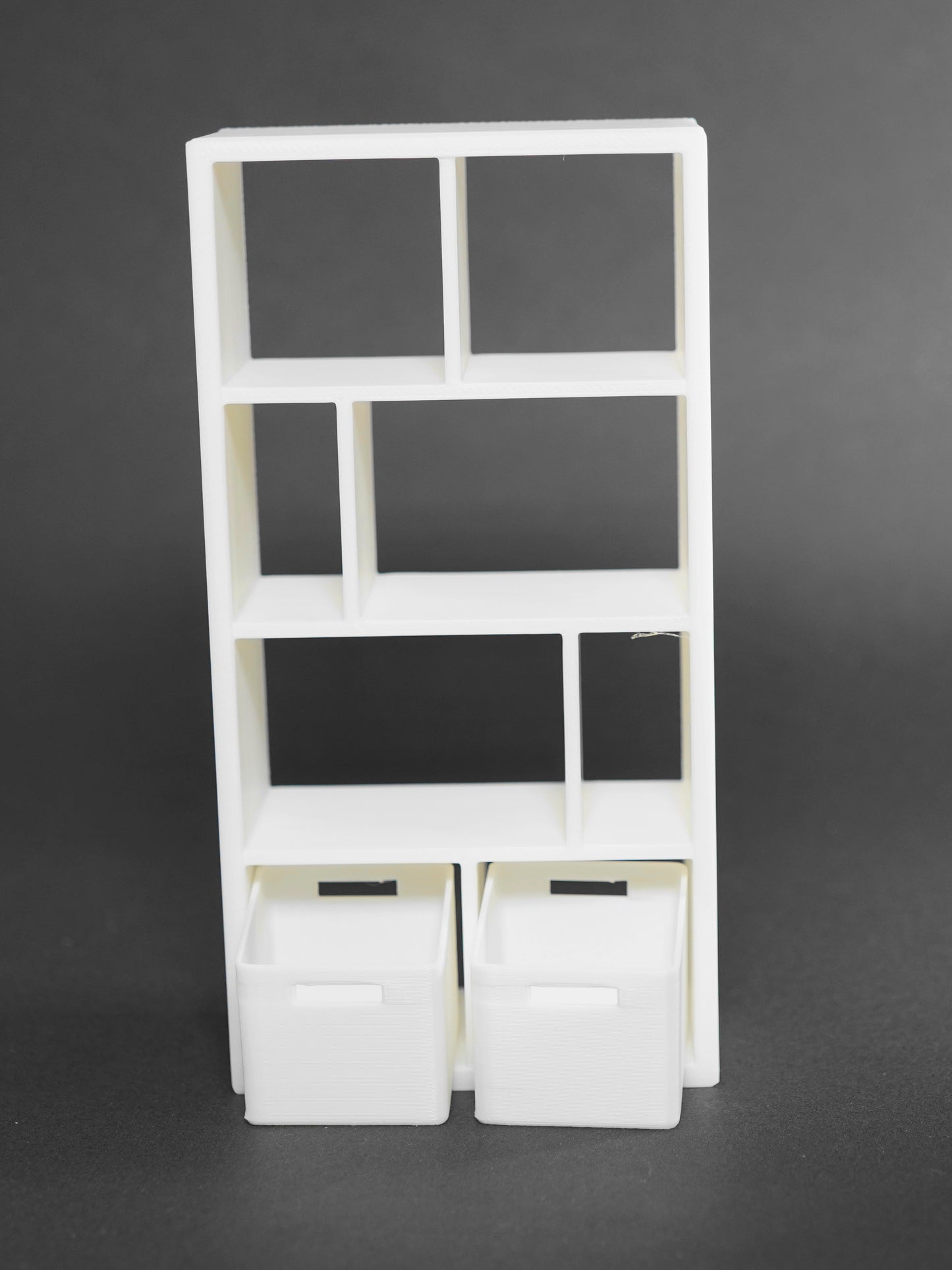 1:12 Scale Dolls House Miniature – IKEA-Inspired Shelving Unit with Storage