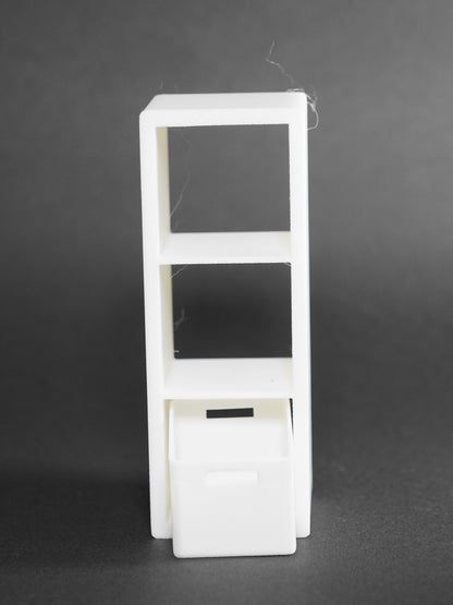 1:12 Scale Dolls House Miniature - IKEA-Inspired KALLAX 1x3 Shelving Unit