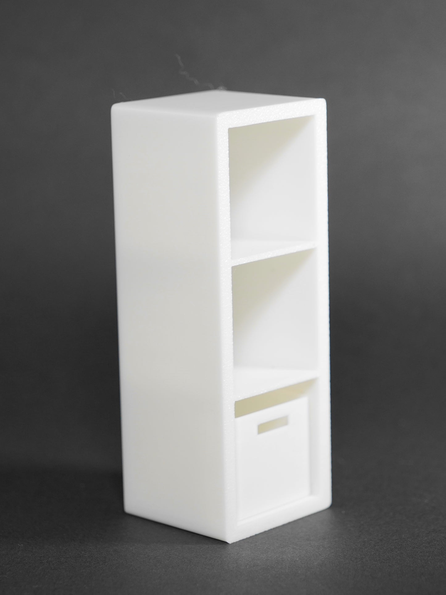 1:12 Scale Dolls House Miniature - IKEA-Inspired KALLAX 1x3 Shelving Unit