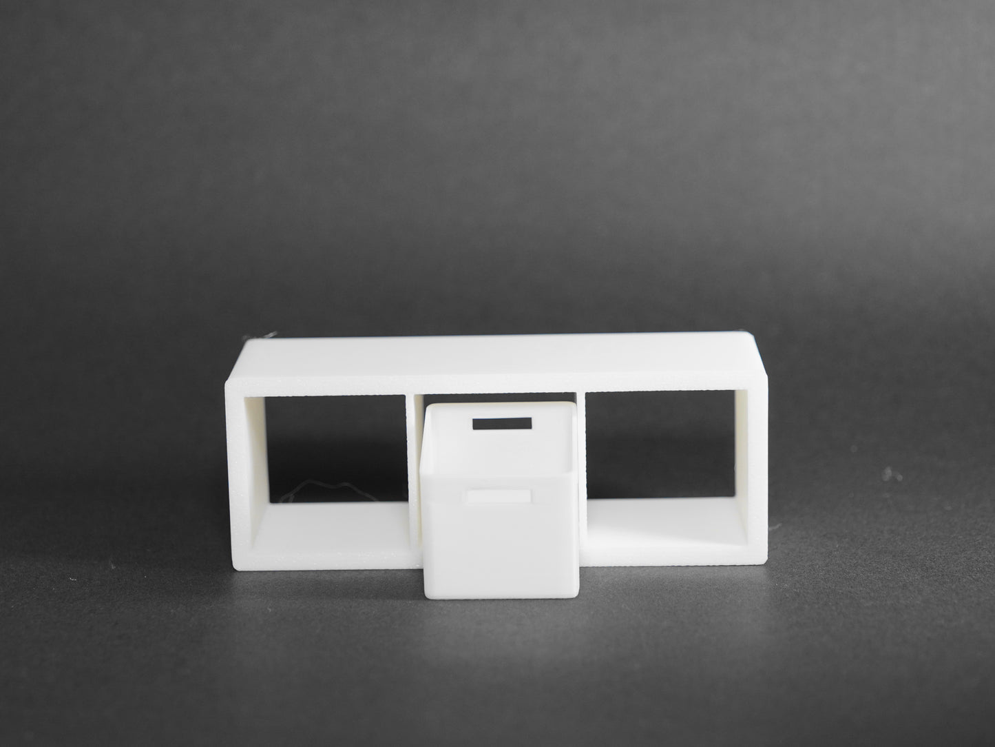 1:12 Scale Dolls House Miniature - IKEA-Inspired KALLAX 1x3 Shelving Unit