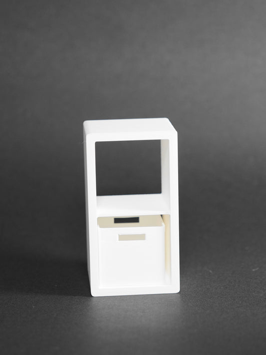 1:12 Scale Dolls House Miniature - IKEA-Inspired KALLAX 1x2 Shelving Unit