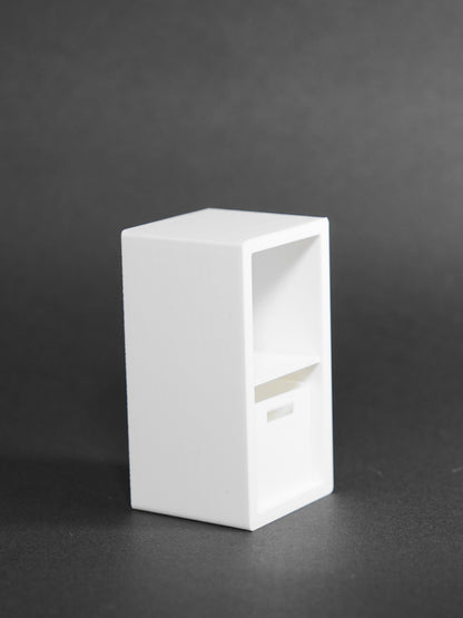 1:12 Scale Dolls House Miniature - IKEA-Inspired KALLAX 1x2 Shelving Unit