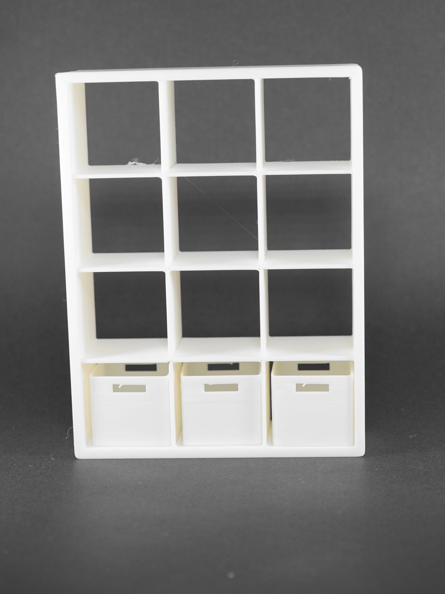 1:12 Scale Dolls House Miniature - IKEA-Inspired KALLAX 3x4 Shelving Unit