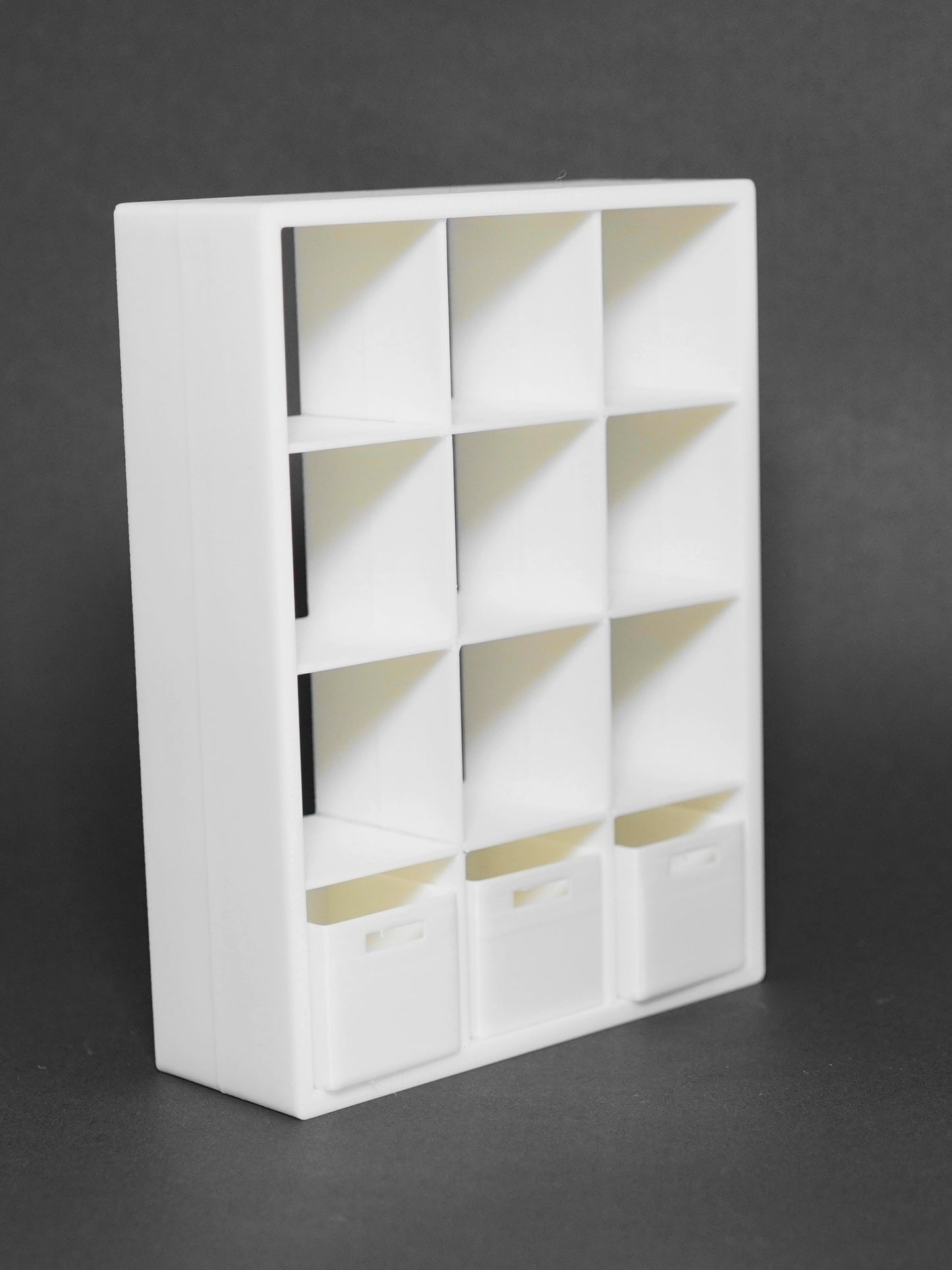1:12 Scale Dolls House Miniature - IKEA-Inspired KALLAX 3x4 Shelving Unit