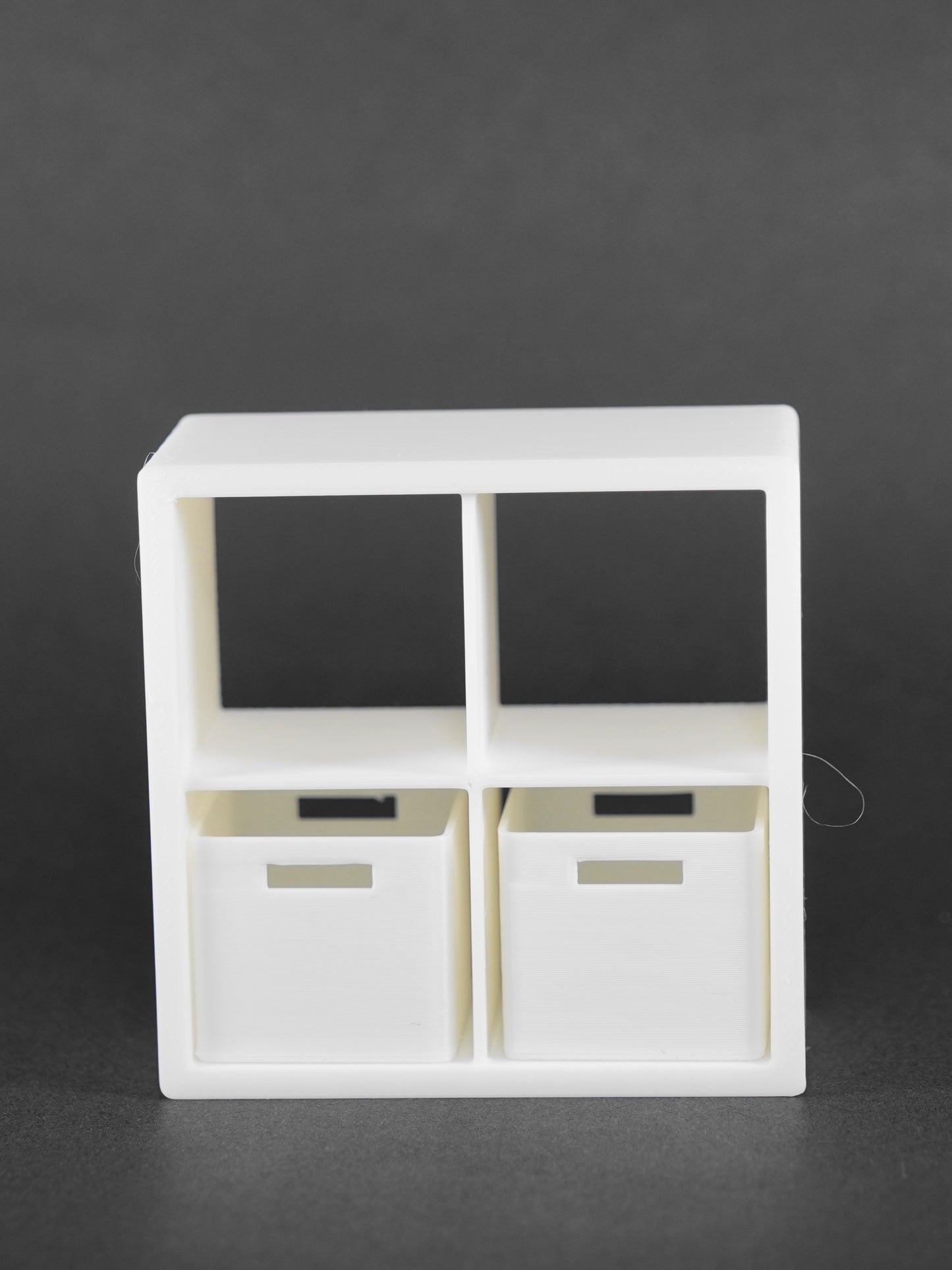 1:12 Scale Dolls House Miniature - IKEA-Inspired KALLAX 2x2 Shelving Unit