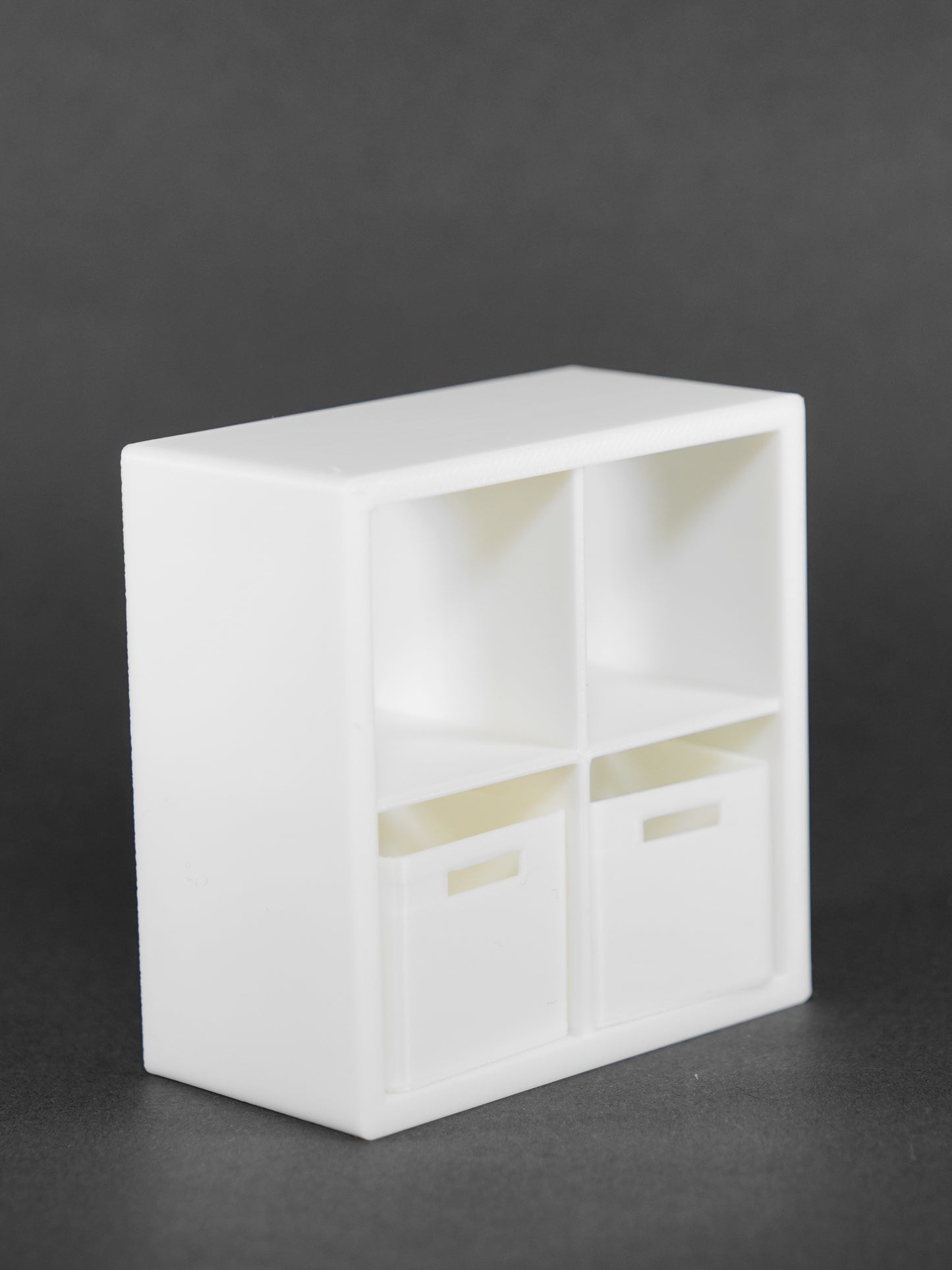 1:12 Scale Dolls House Miniature - IKEA-Inspired KALLAX 2x2 Shelving Unit