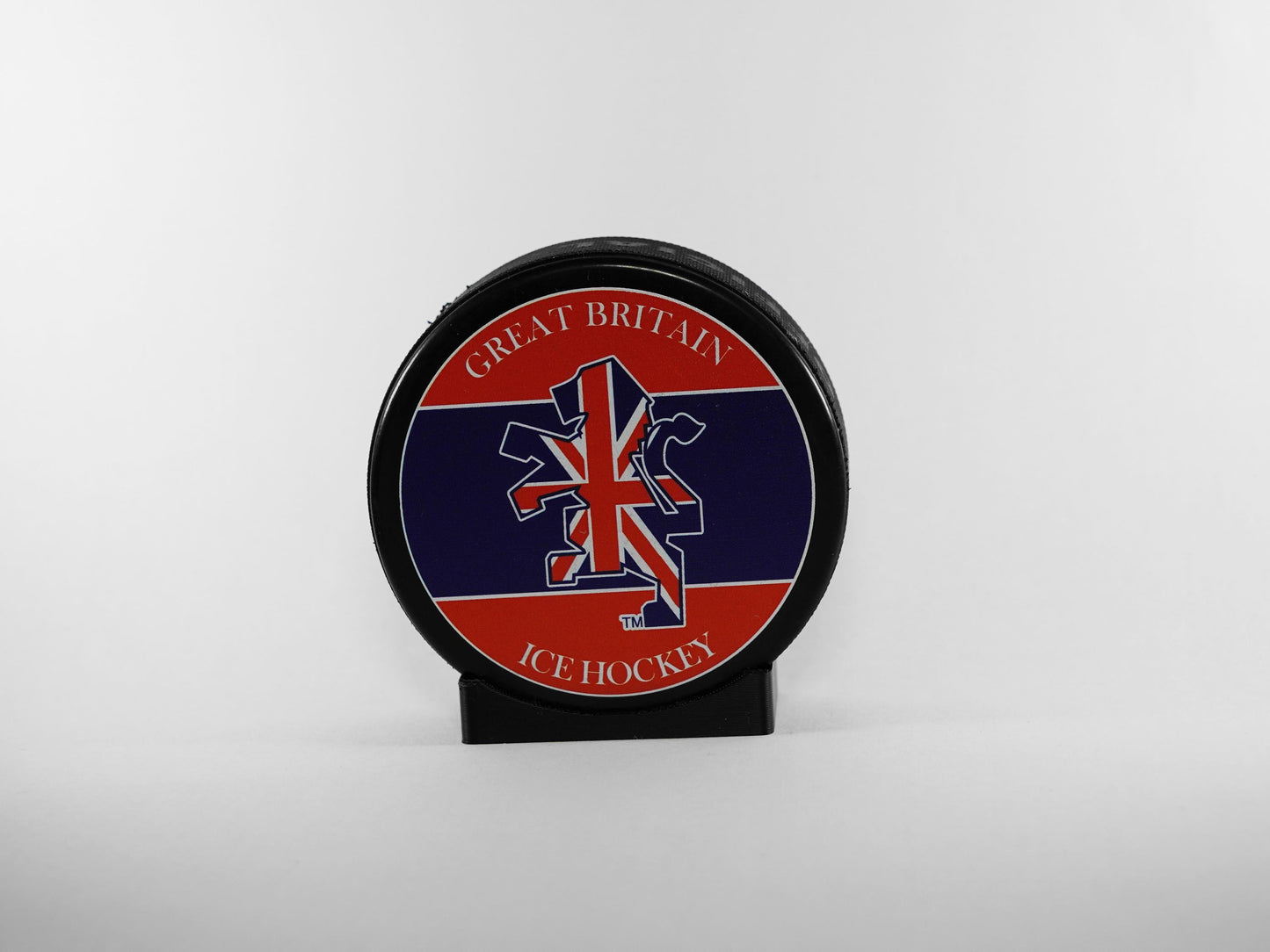 Ice Hockey Puck Display Stand / Holder BLACK